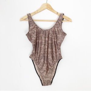 American Apparel Lace Print One-piece Swimsuit
